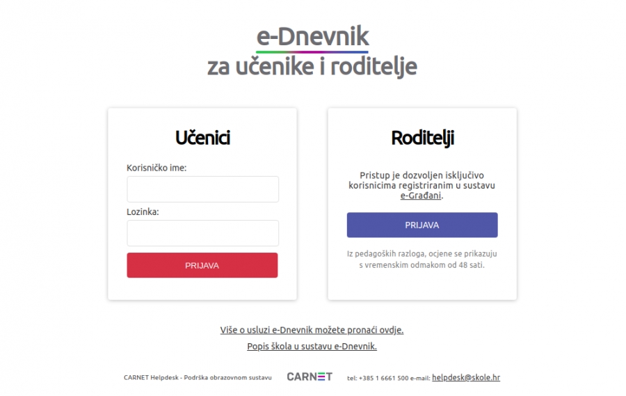 OBAVIJEST ZA RODITELJE: Upute za preuzimanje potvrda za učenike iz e-Dnevnika